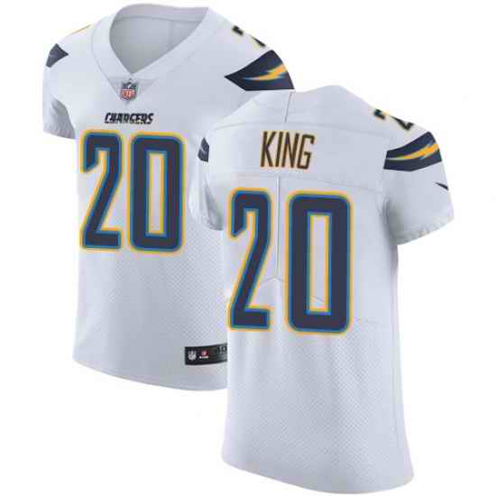 Nike Chargers #20 Desmond King White Mens Stitched NFL Vapor Untouchable Elite Jersey